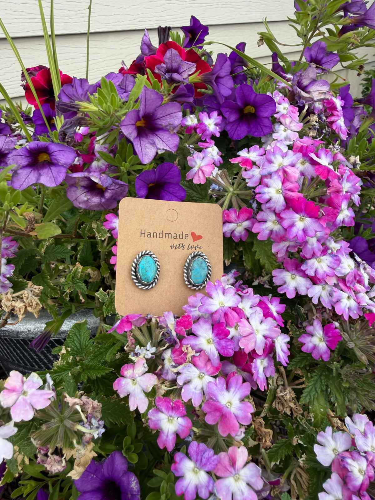 “Blue Jean Baby” earring studs