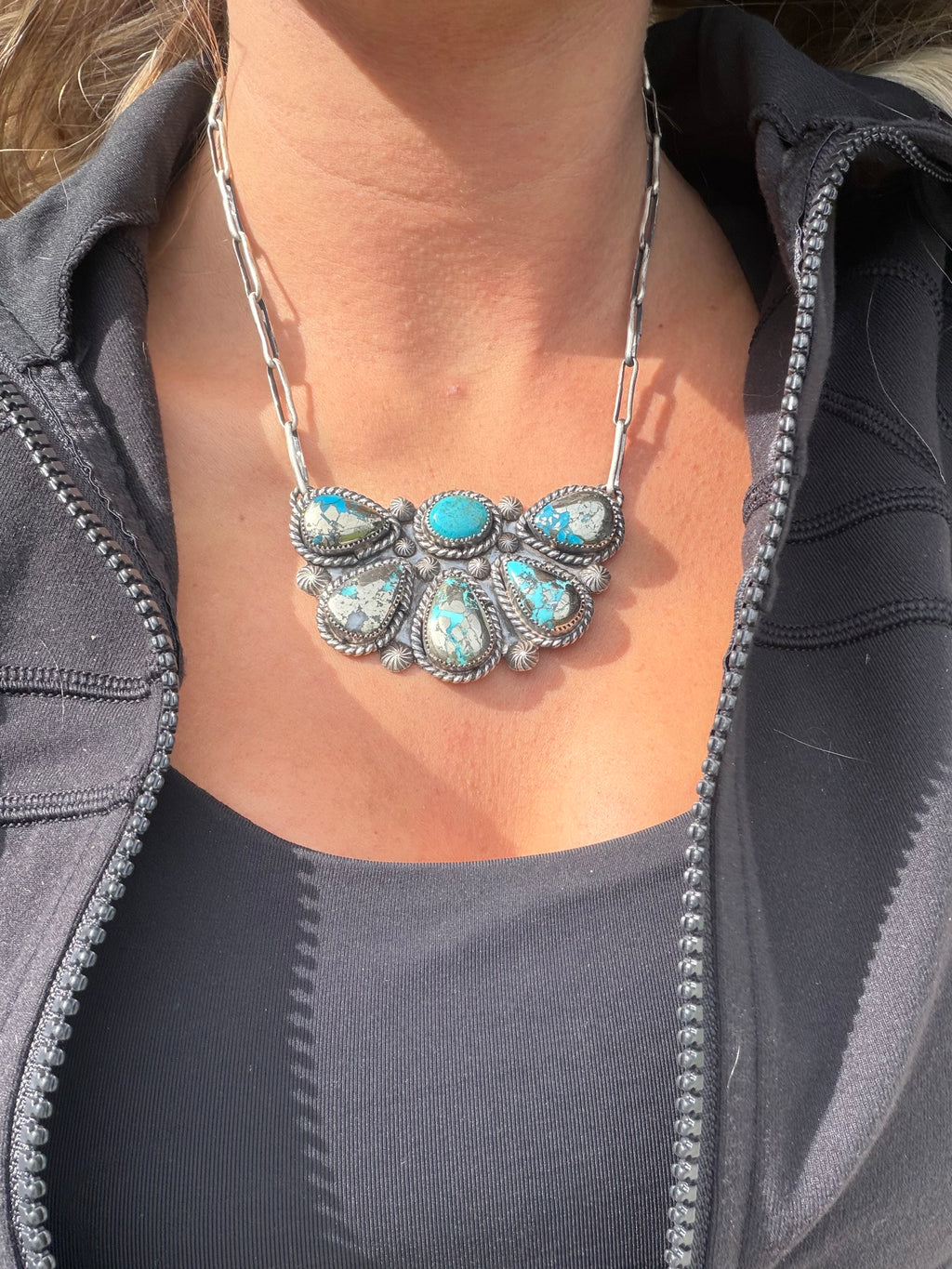 “Sunday Skye” on handmade chain