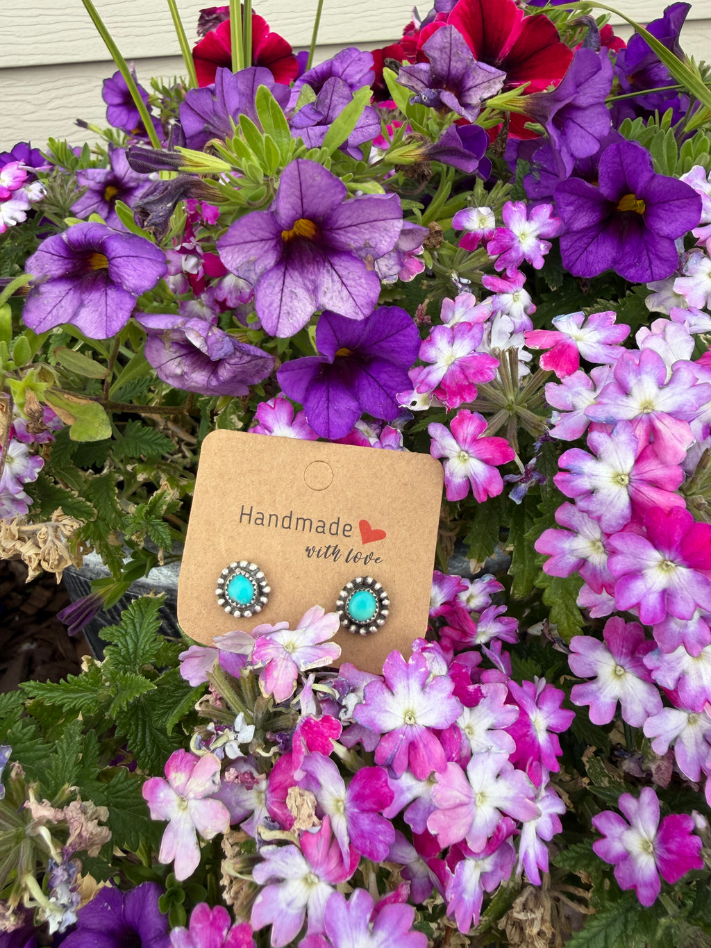 “Denim Baby” earring studs