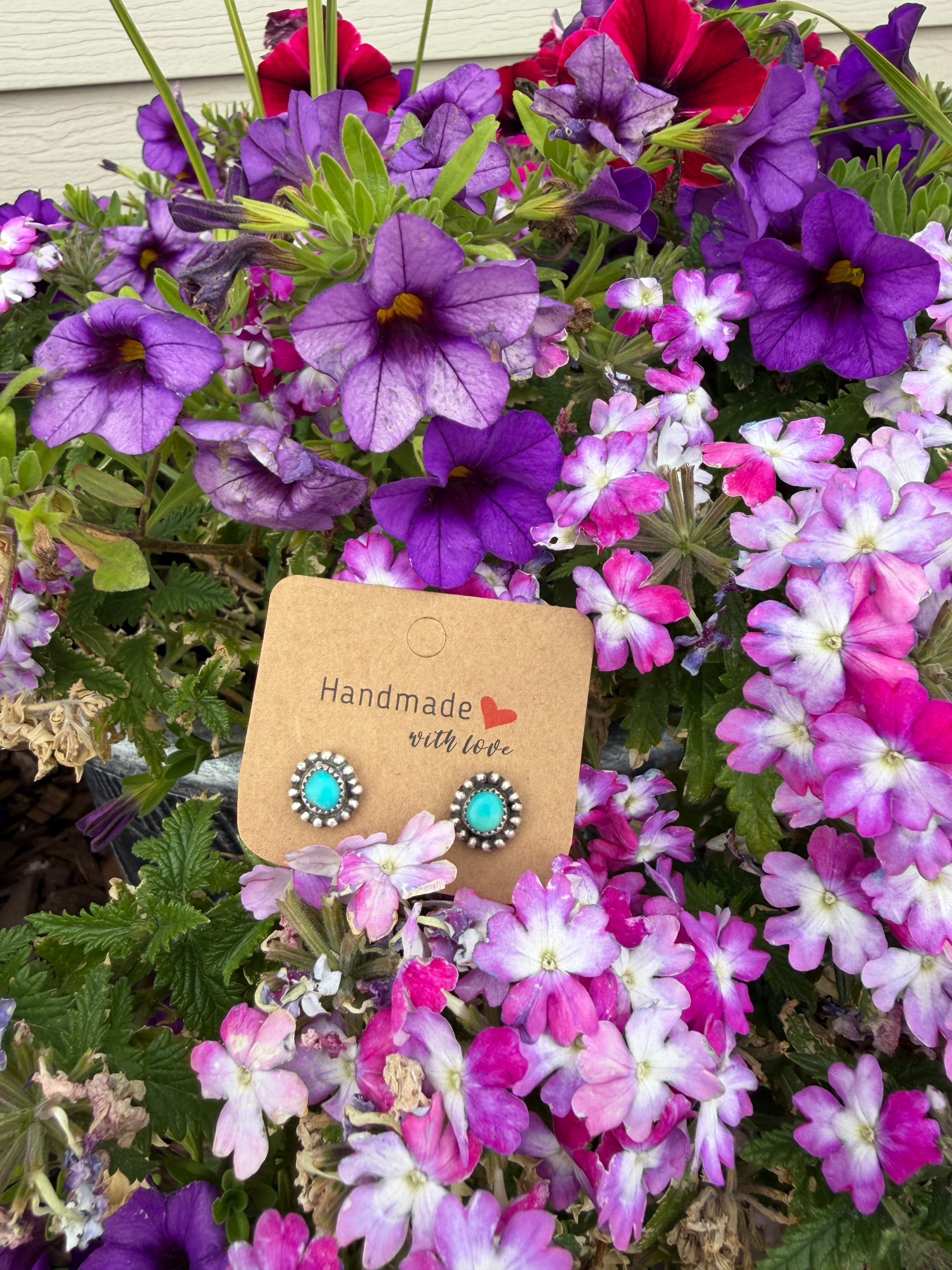“Denim Baby” earring studs