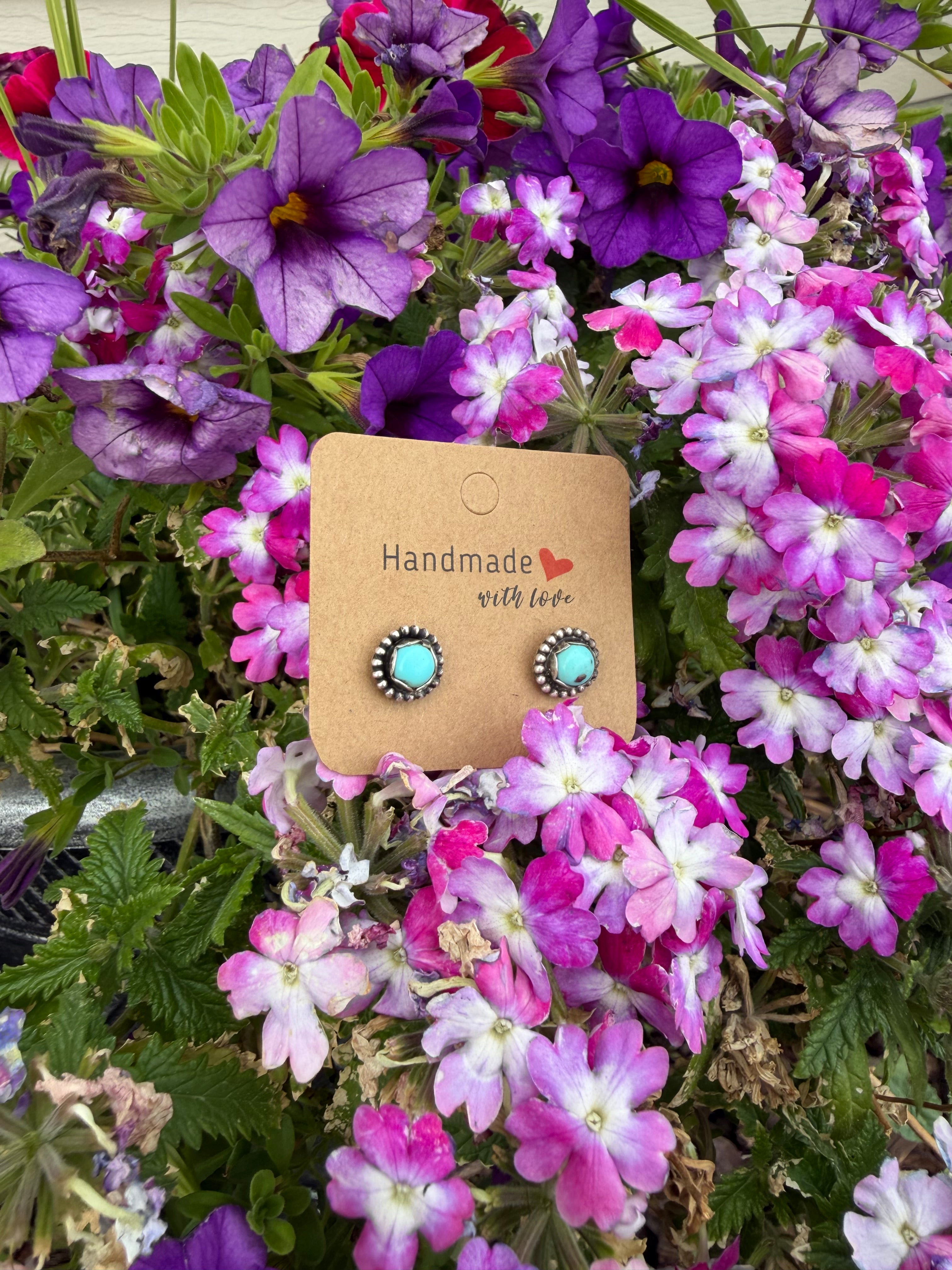 “Baby Blues” earring studs