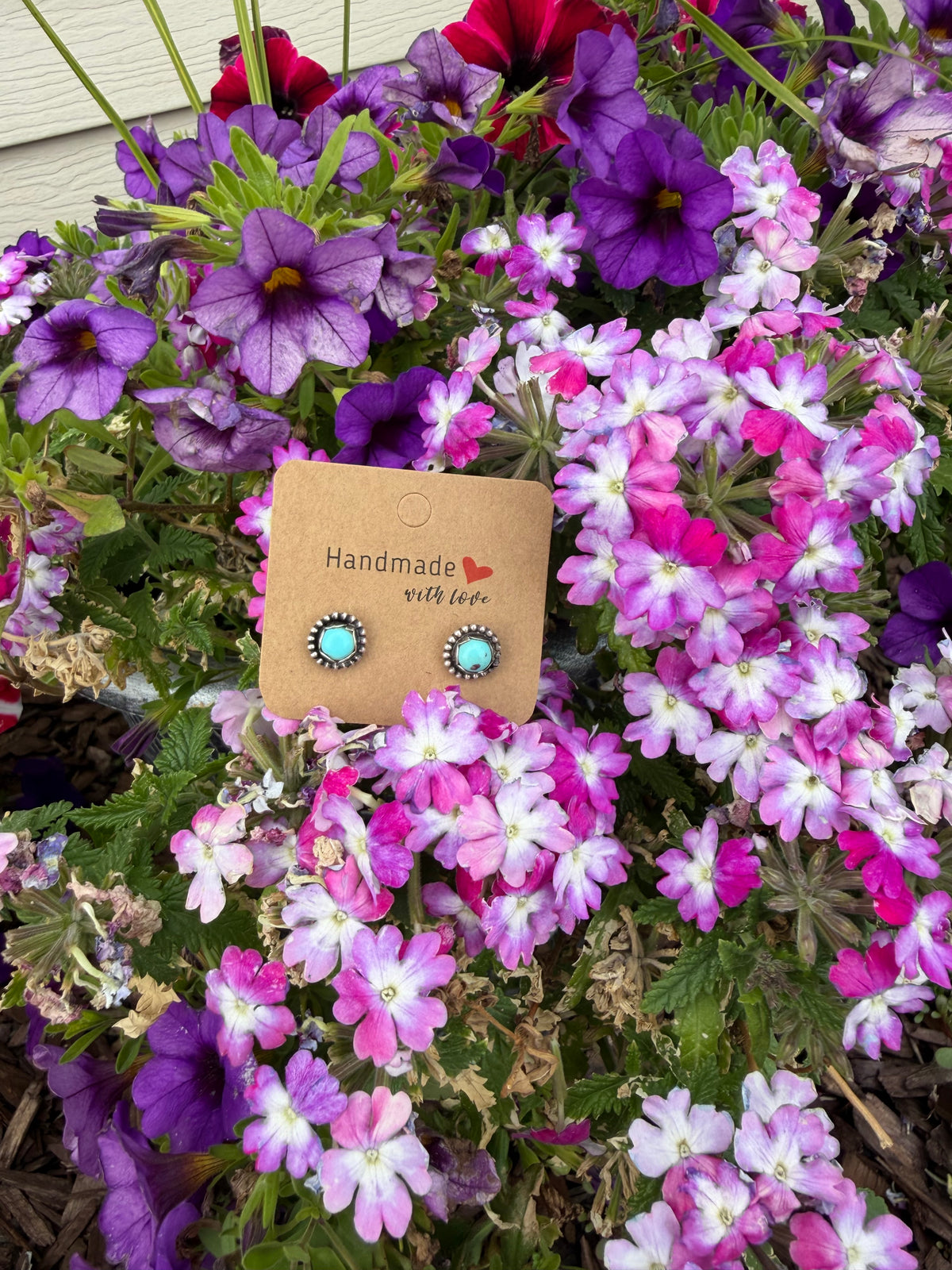 “Baby Blues” earring studs