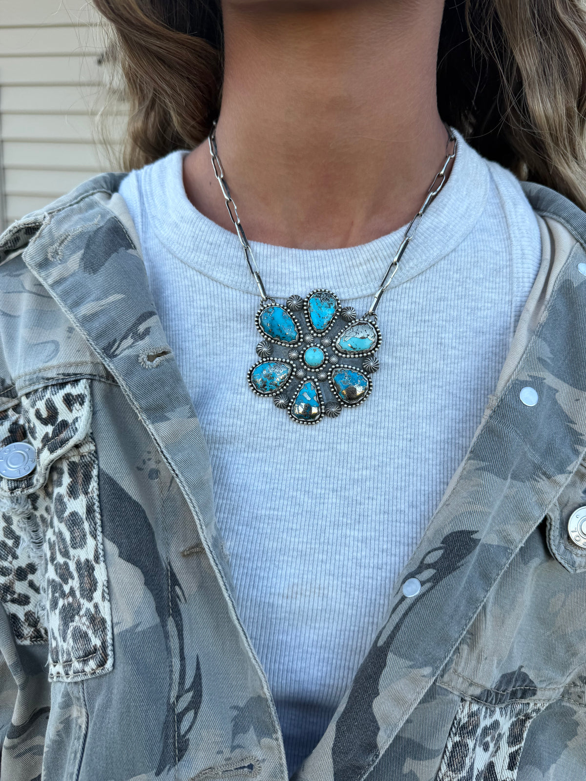“Daisy June” on handmade chain